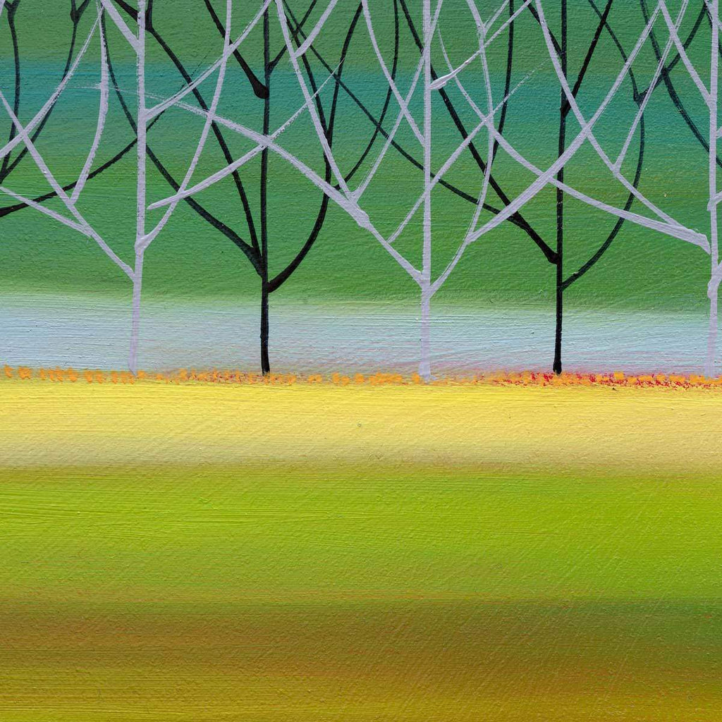 Tranquil Trees - Original - SOLD by artist Mary Johnston - Wyecliffe Galleries