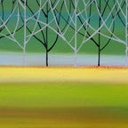 Tranquil Trees - Original - SOLD by artist Mary Johnston - Wyecliffe Galleries