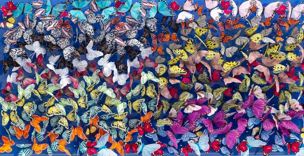 Electric Blue - Original - SOLD by artist Michael Olsen - Wyecliffe Galleries