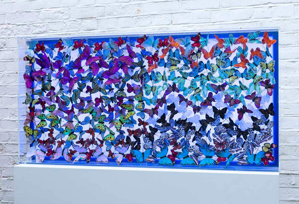 Electric Blue - Original - SOLD by artist Michael Olsen - Wyecliffe Galleries