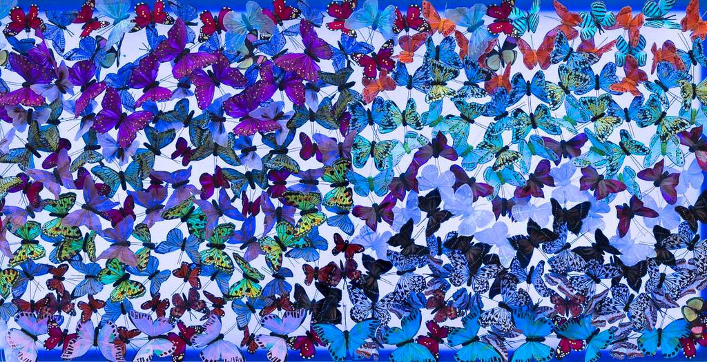 Electric Blue - Original - SOLD by artist Michael Olsen - Wyecliffe Galleries