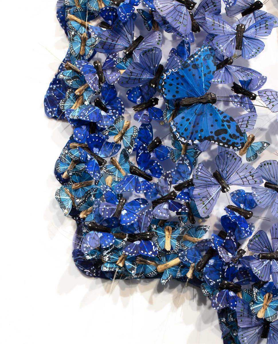 L'Homme Bleu - Original - SOLD by artist Michael Olsen - Wyecliffe Galleries