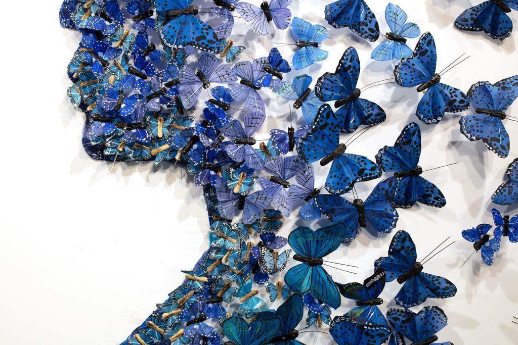 L'Homme Bleu - Original - SOLD by artist Michael Olsen - Wyecliffe Galleries