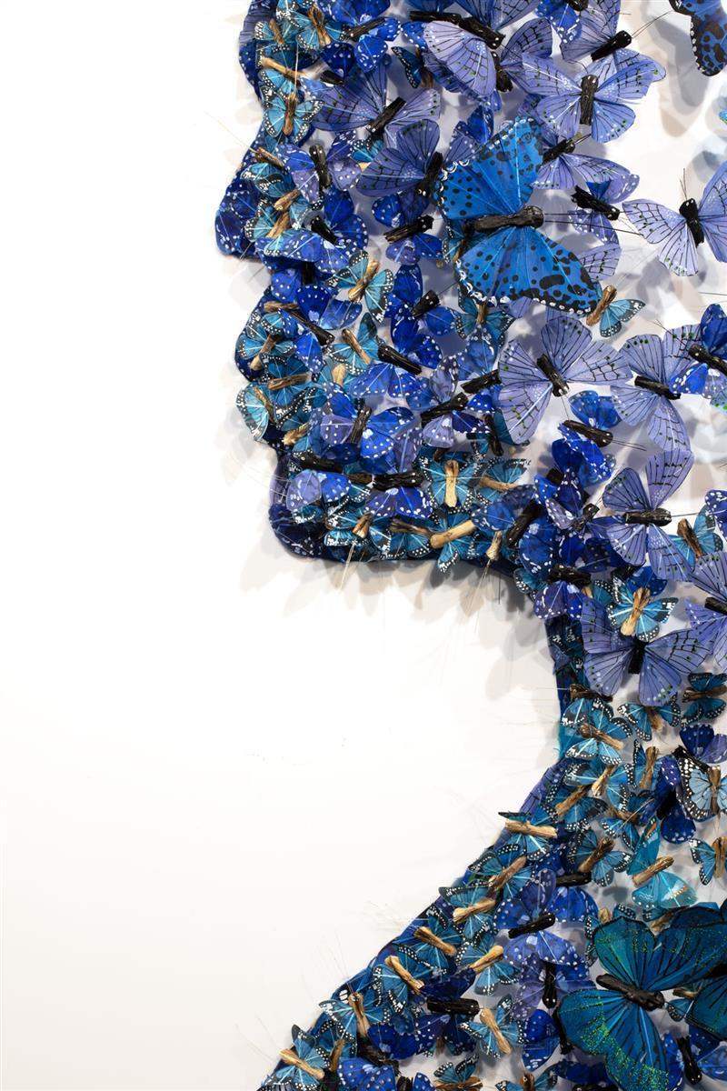 L'Homme Bleu - Original - SOLD by artist Michael Olsen - Wyecliffe Galleries