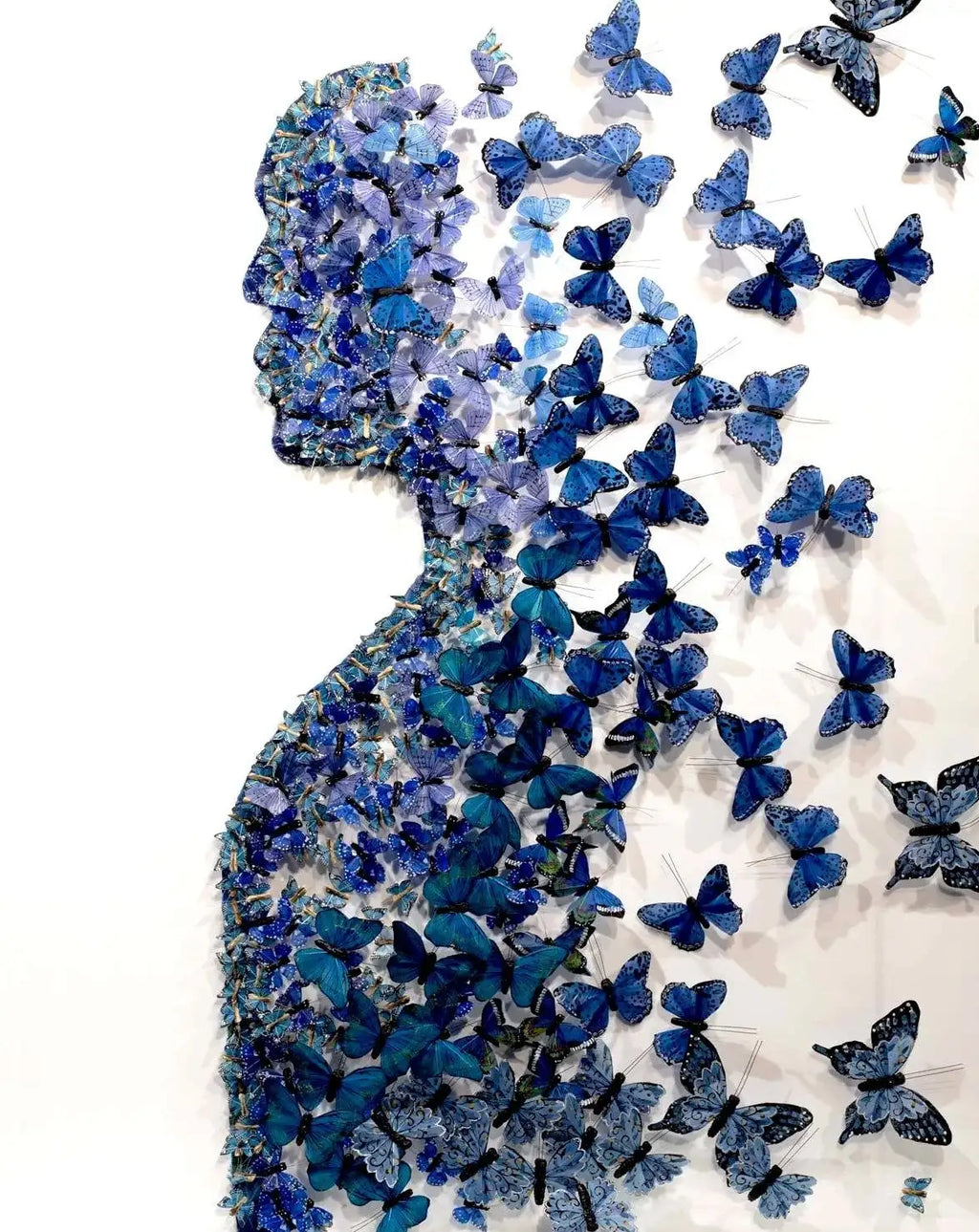 L'Homme Bleu - Original - SOLD by artist Michael Olsen - Wyecliffe Galleries