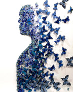 L'Homme Bleu - Original - SOLD by artist Michael Olsen - Wyecliffe Galleries