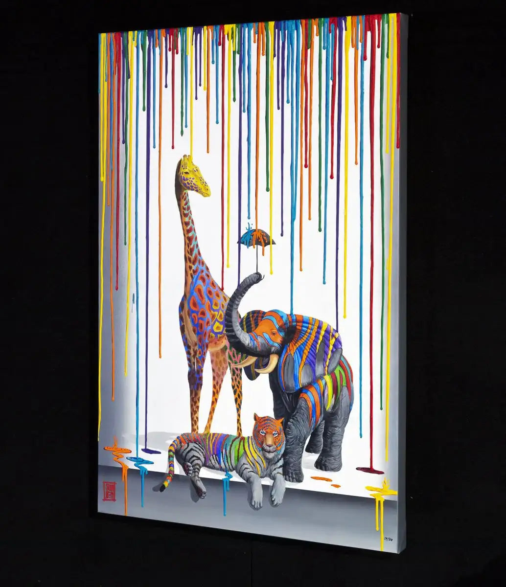 A Little Help from My Friends - Edition by artist Michael Summers - Wyecliffe Galleries