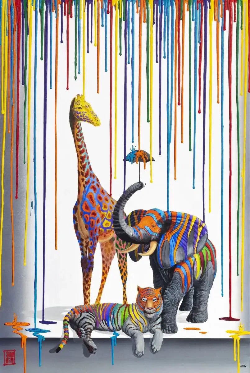 A Little Help from My Friends - Edition by artist Michael Summers - Wyecliffe Galleries