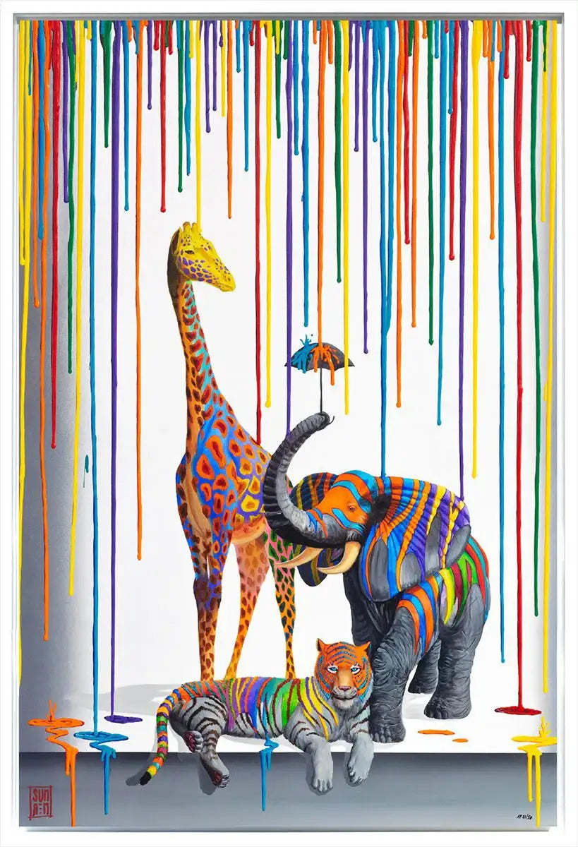 A Little Help from My Friends - Edition by artist Michael Summers - Wyecliffe Galleries