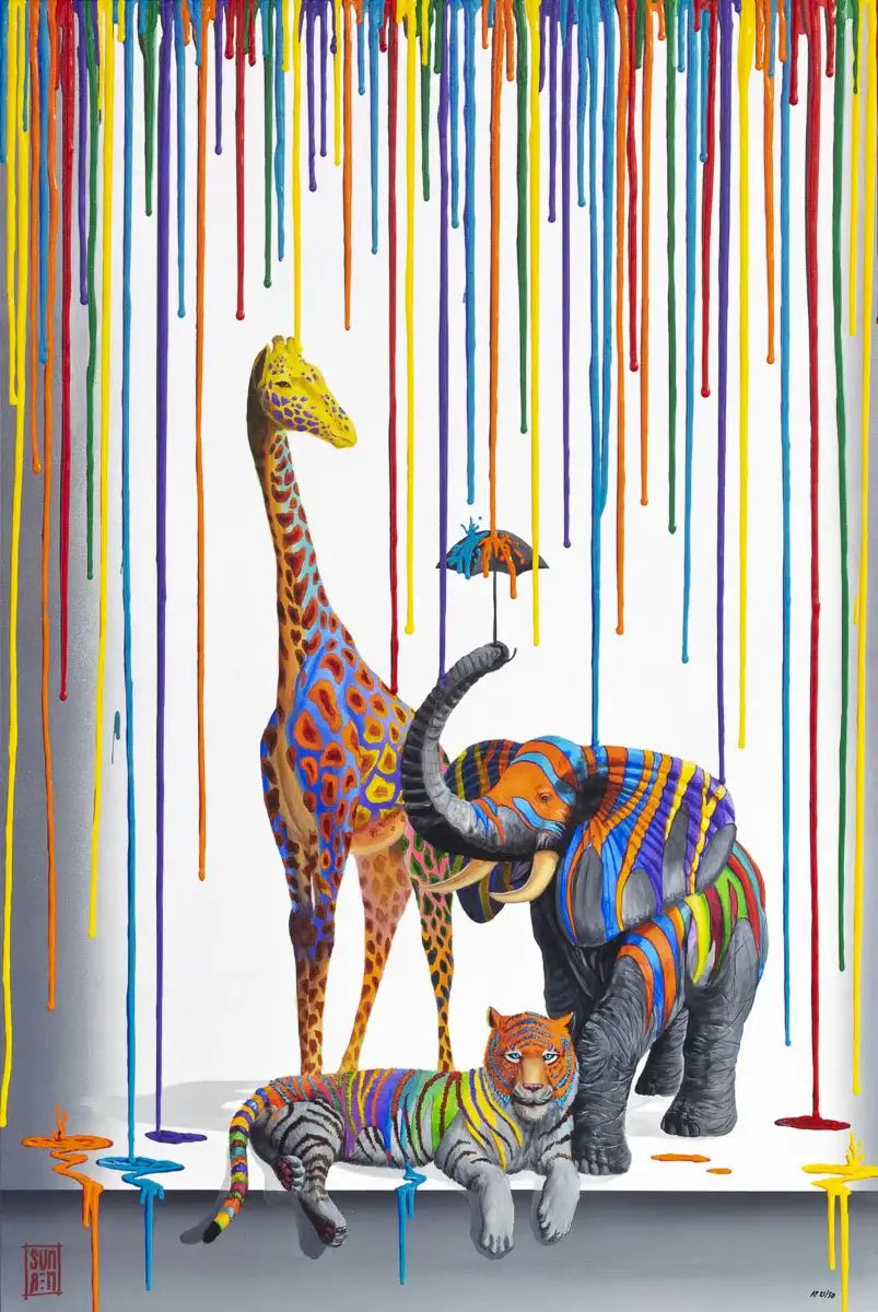 A Little Help from My Friends - Edition by artist Michael Summers - Wyecliffe Galleries