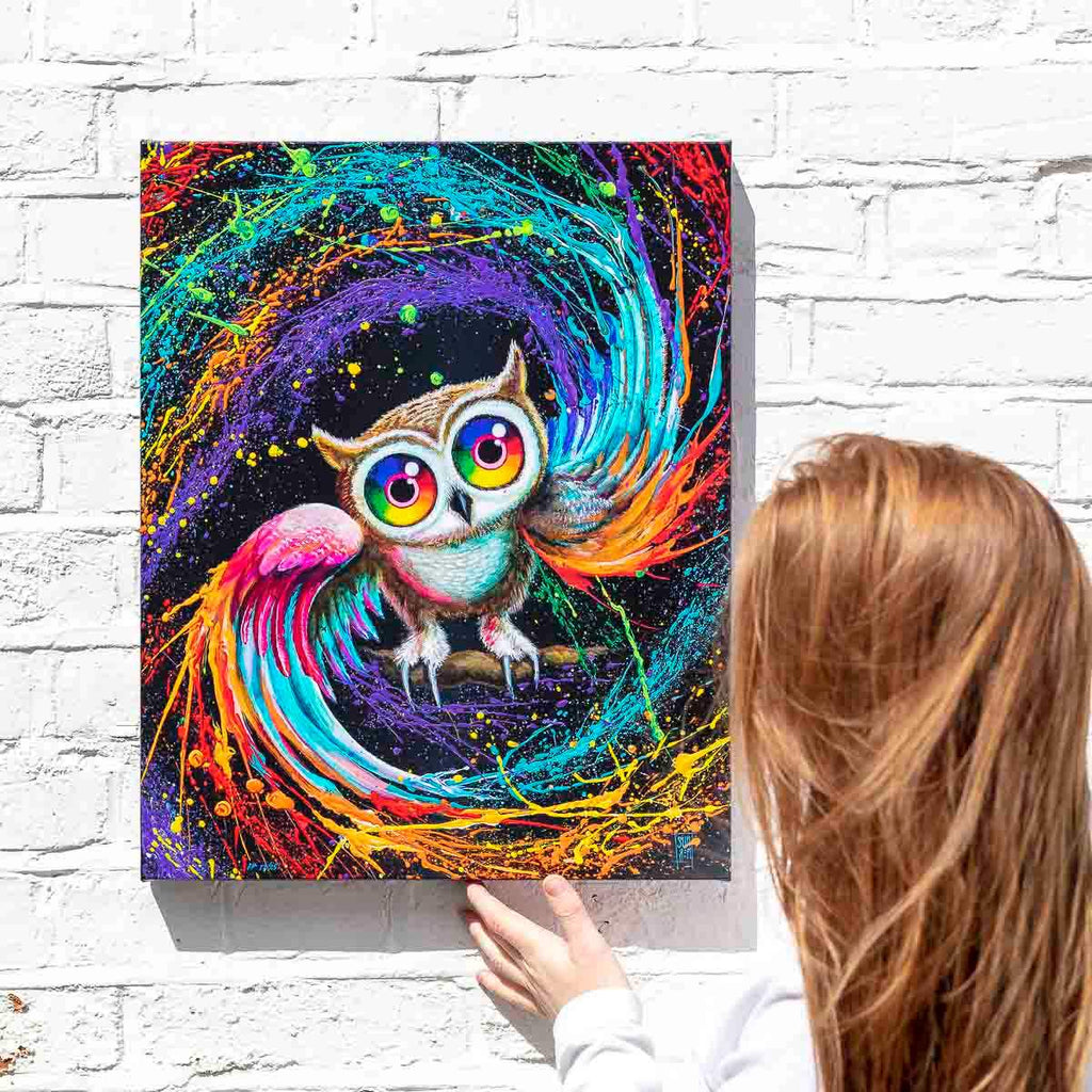 Bright Eyes Blue - Edition by artist Michael Summers - Wyecliffe Galleries