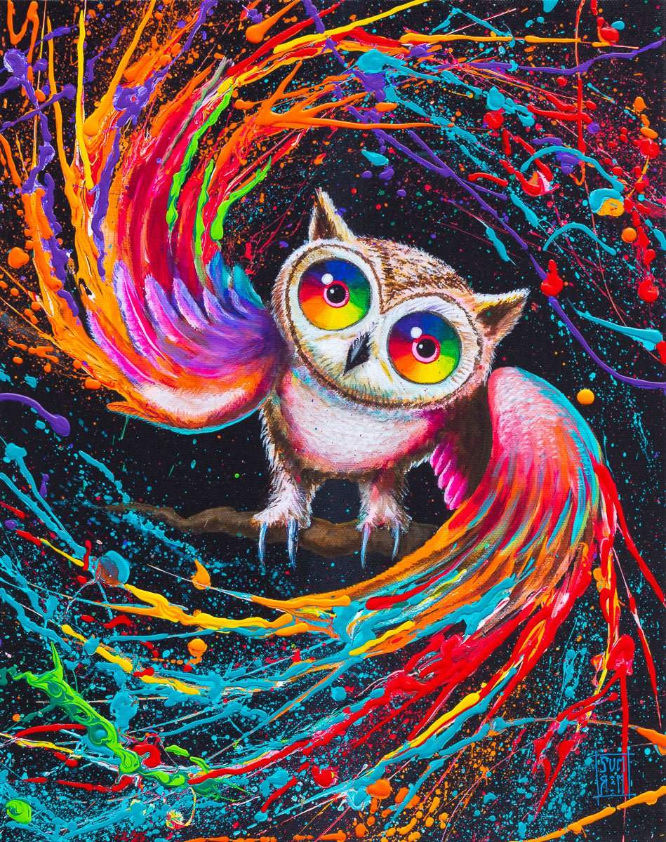 Bright Eyes Red - Edition by artist Michael Summers - Wyecliffe Galleries