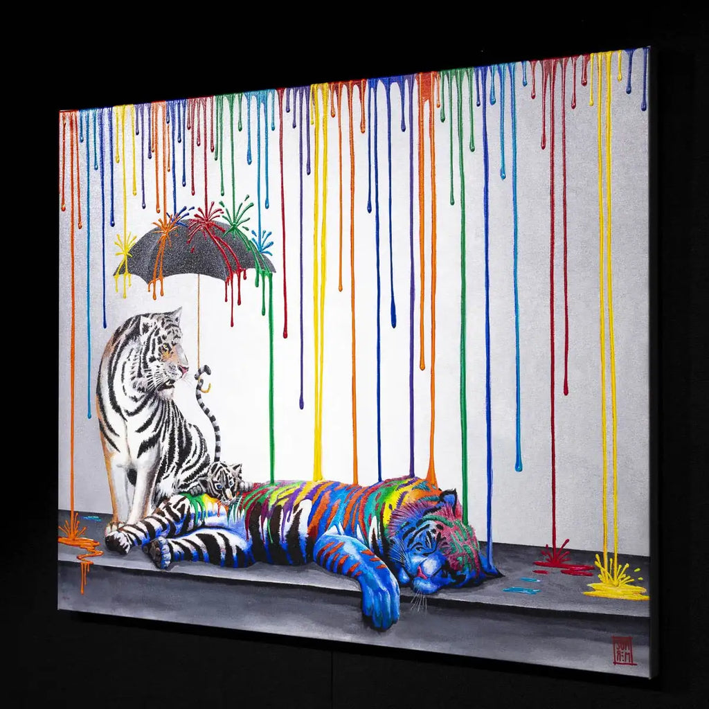 Catnap Mural - Edition - SOLD OUT by artist Michael Summers - Wyecliffe Galleries