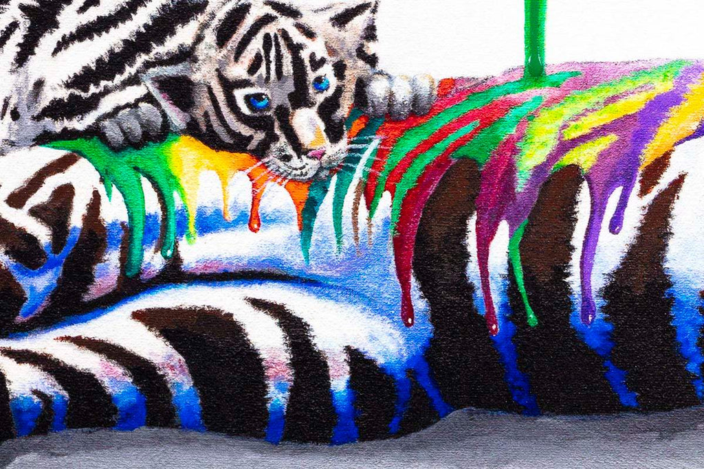 Catnap Mural - Edition - SOLD OUT by artist Michael Summers - Wyecliffe Galleries