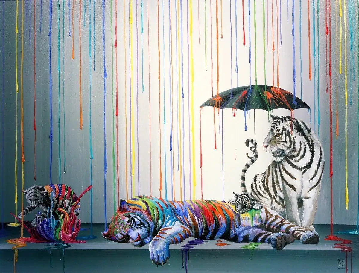 Catnip - SOLD OUT by artist Michael Summers - Wyecliffe Galleries