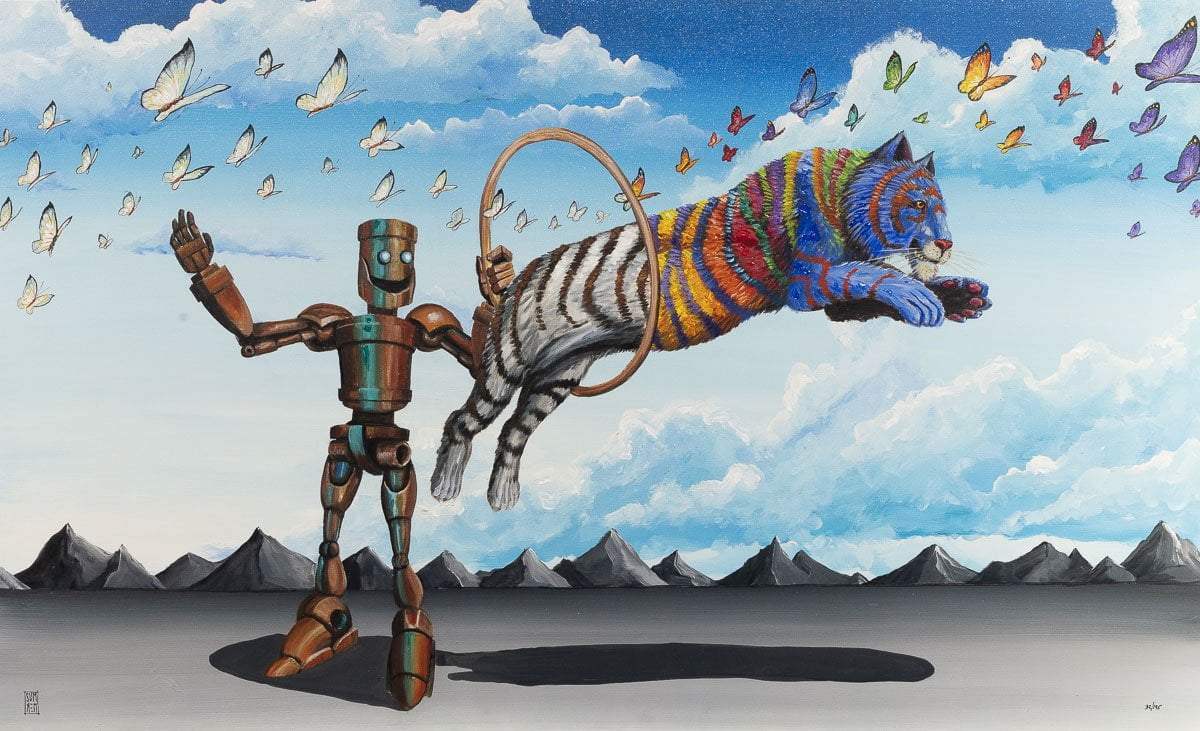 Hoopla - Limited Edition - SOLD OUT by artist Michael Summers - Wyecliffe Galleries