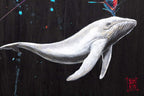 Humpback Whale I - Original - SOLD by artist Michael Summers - Wyecliffe Galleries
