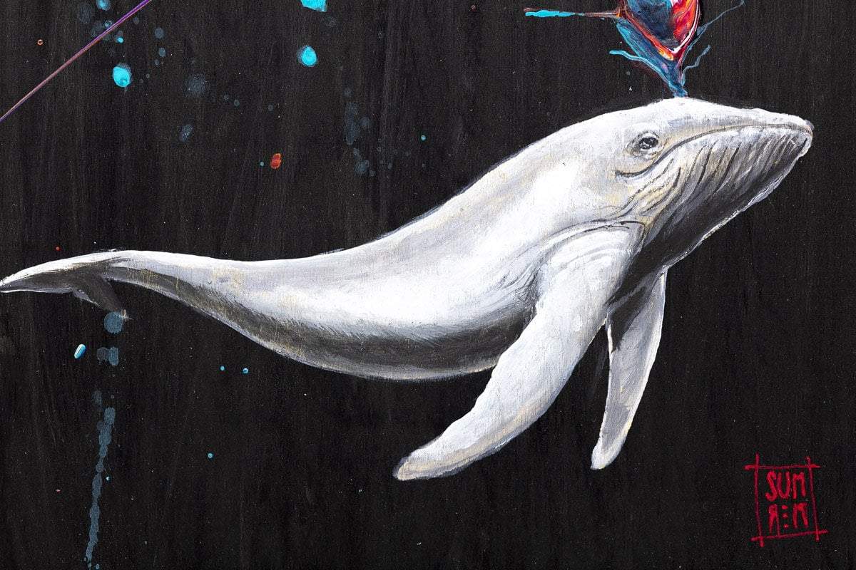 Humpback Whale I - Original Michael Summers Mounted