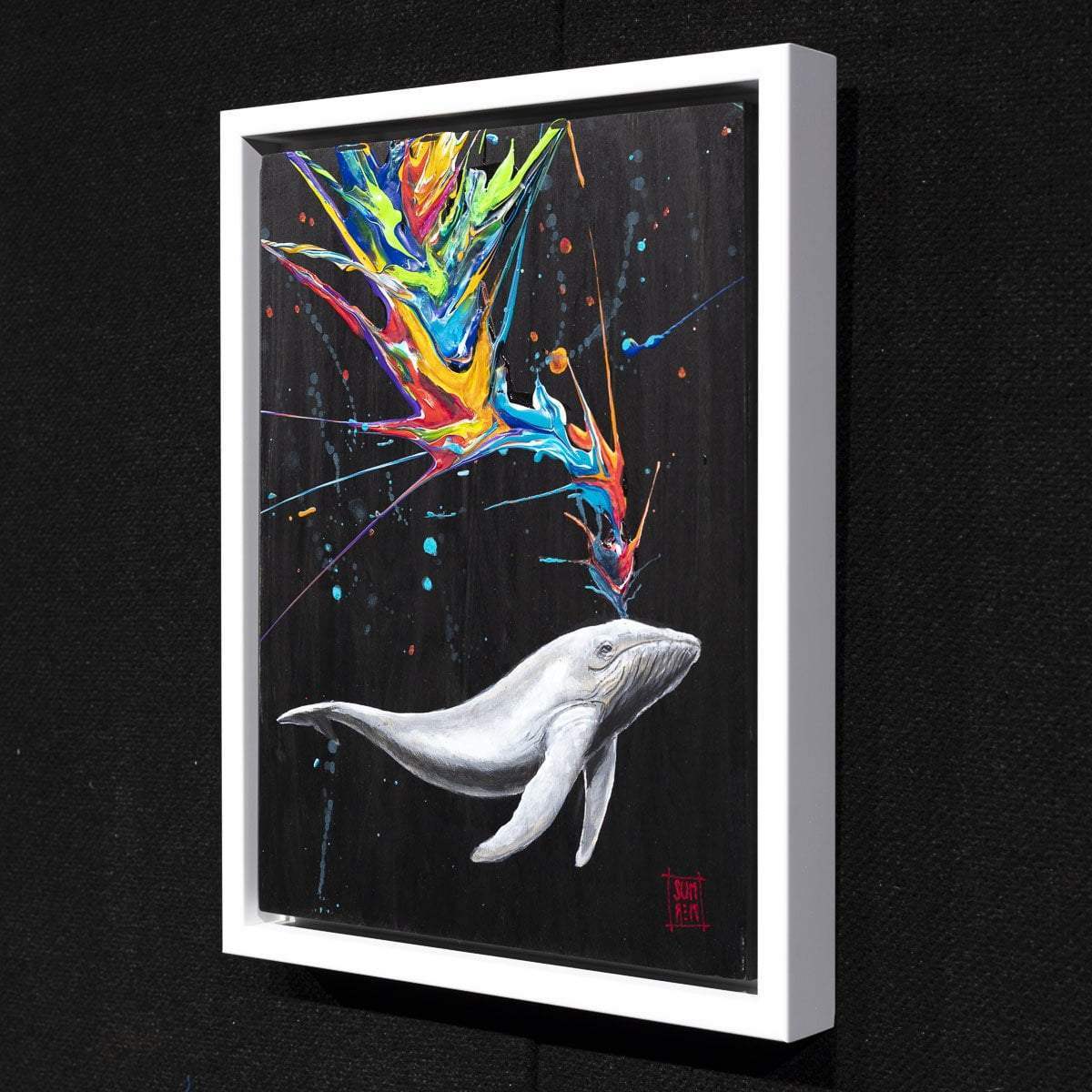 Humpback Whale I - Original - SOLD by artist Michael Summers - Wyecliffe Galleries