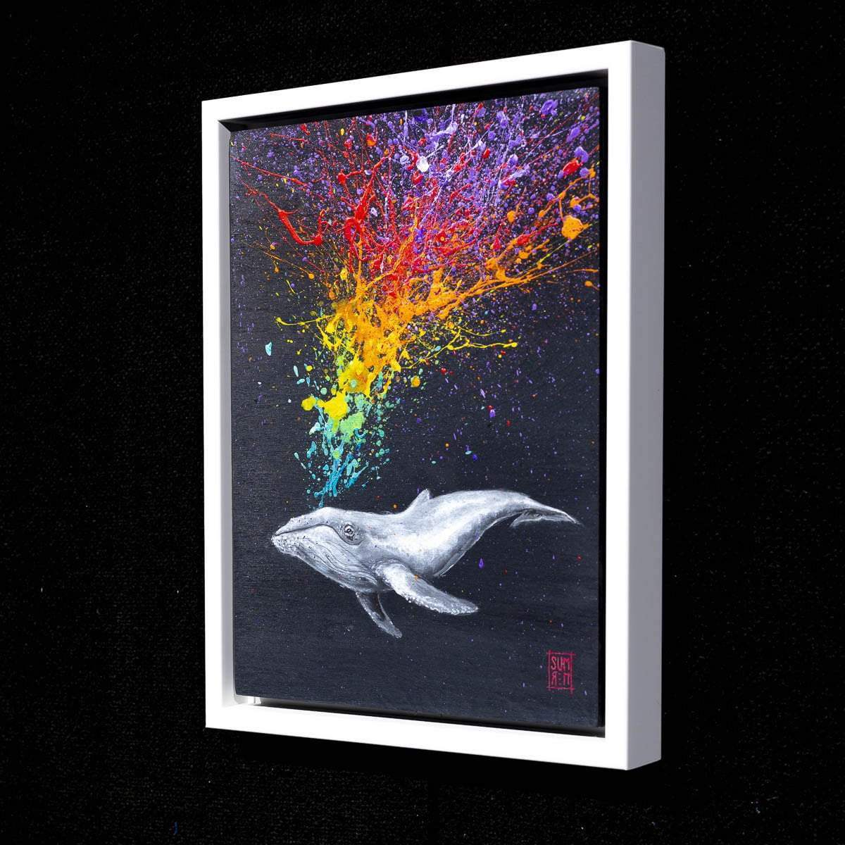 Humpback Whale II - Original - SOLD by artist Michael Summers - Wyecliffe Galleries