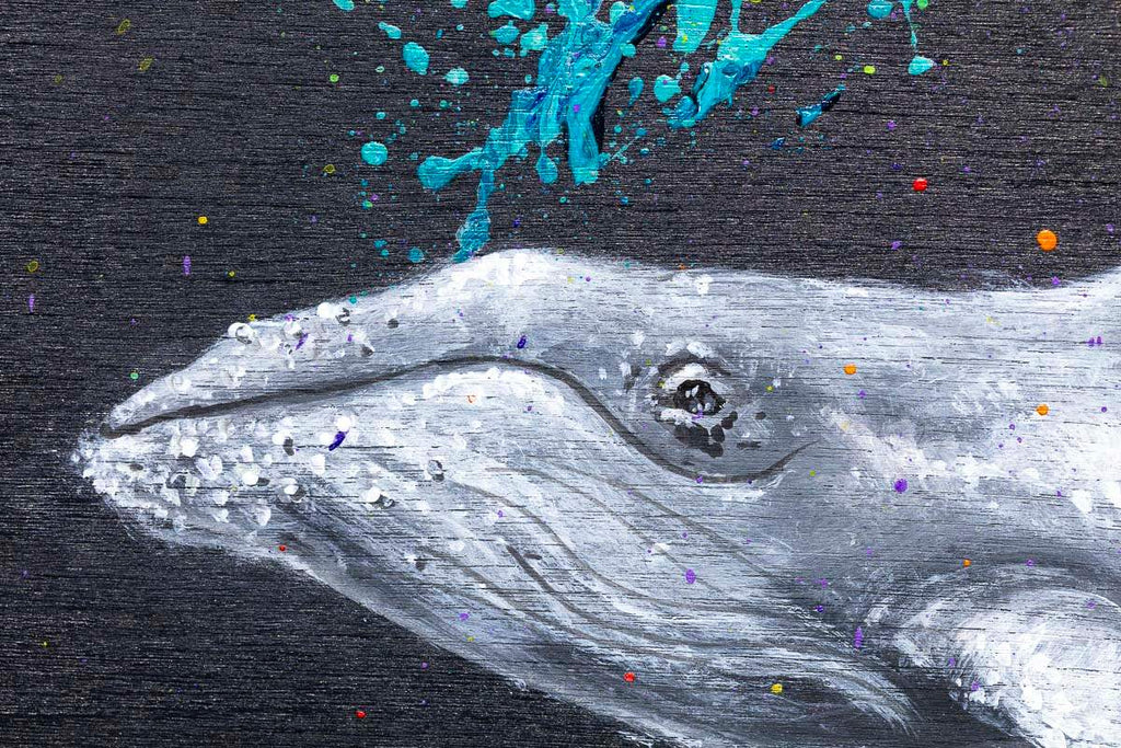 Humpback Whale II - Original - SOLD by artist Michael Summers - Wyecliffe Galleries