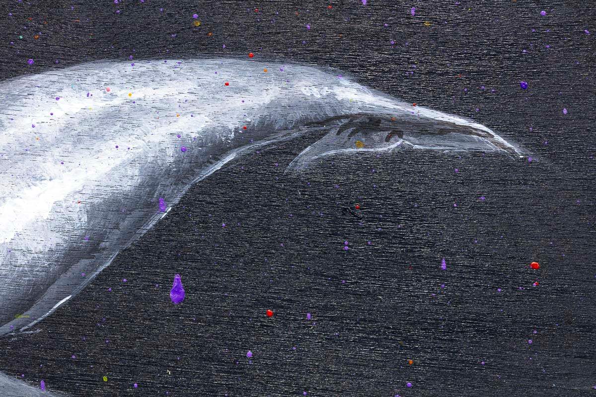 Humpback Whale II - Original - SOLD by artist Michael Summers - Wyecliffe Galleries