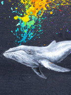 Humpback Whale II - Original - SOLD by artist Michael Summers - Wyecliffe Galleries