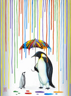Rain Showers - Original - SOLD OUT by artist Michael Summers - Wyecliffe Galleries