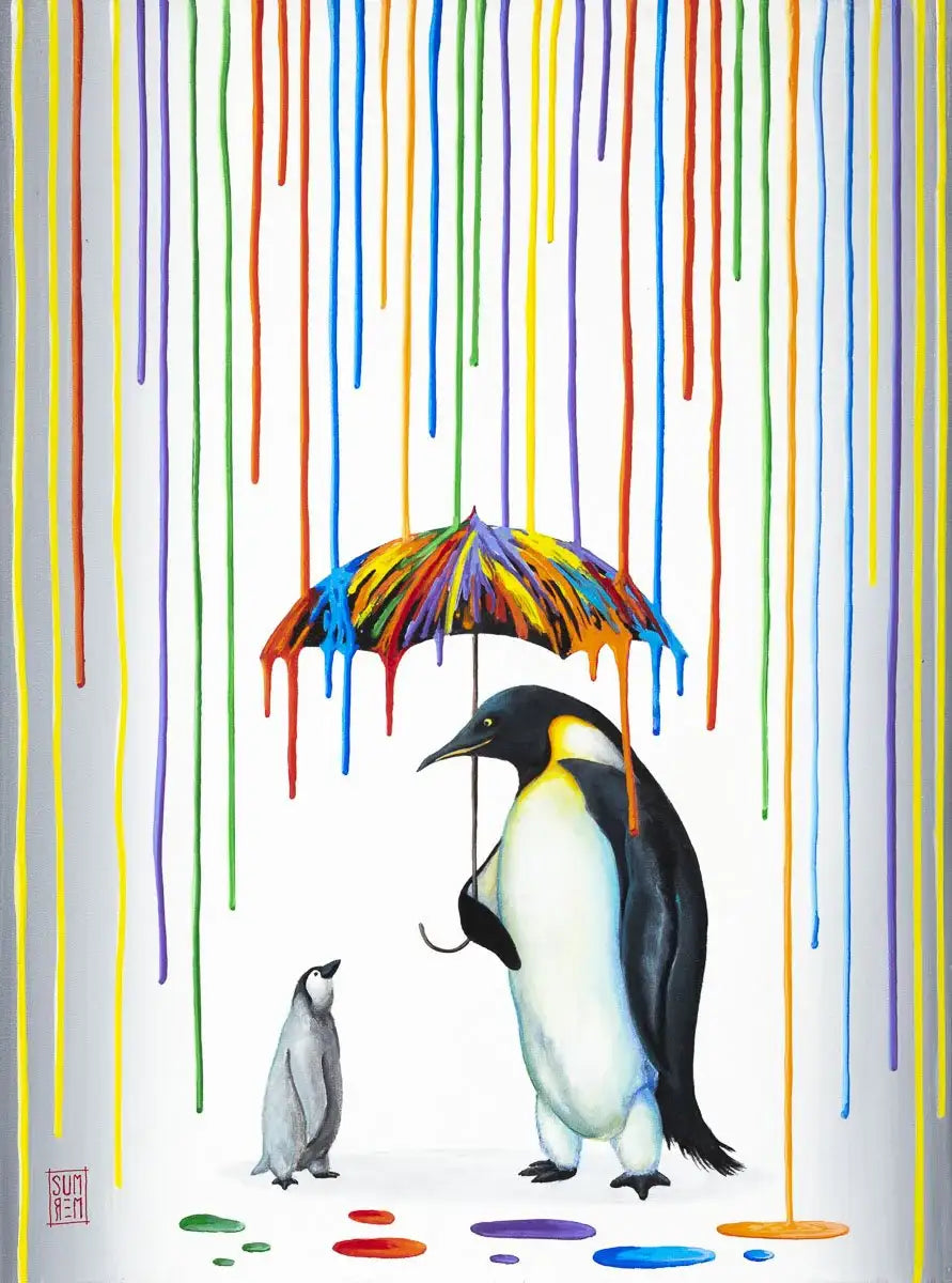 Rain Showers - Original - SOLD OUT by artist Michael Summers - Wyecliffe Galleries