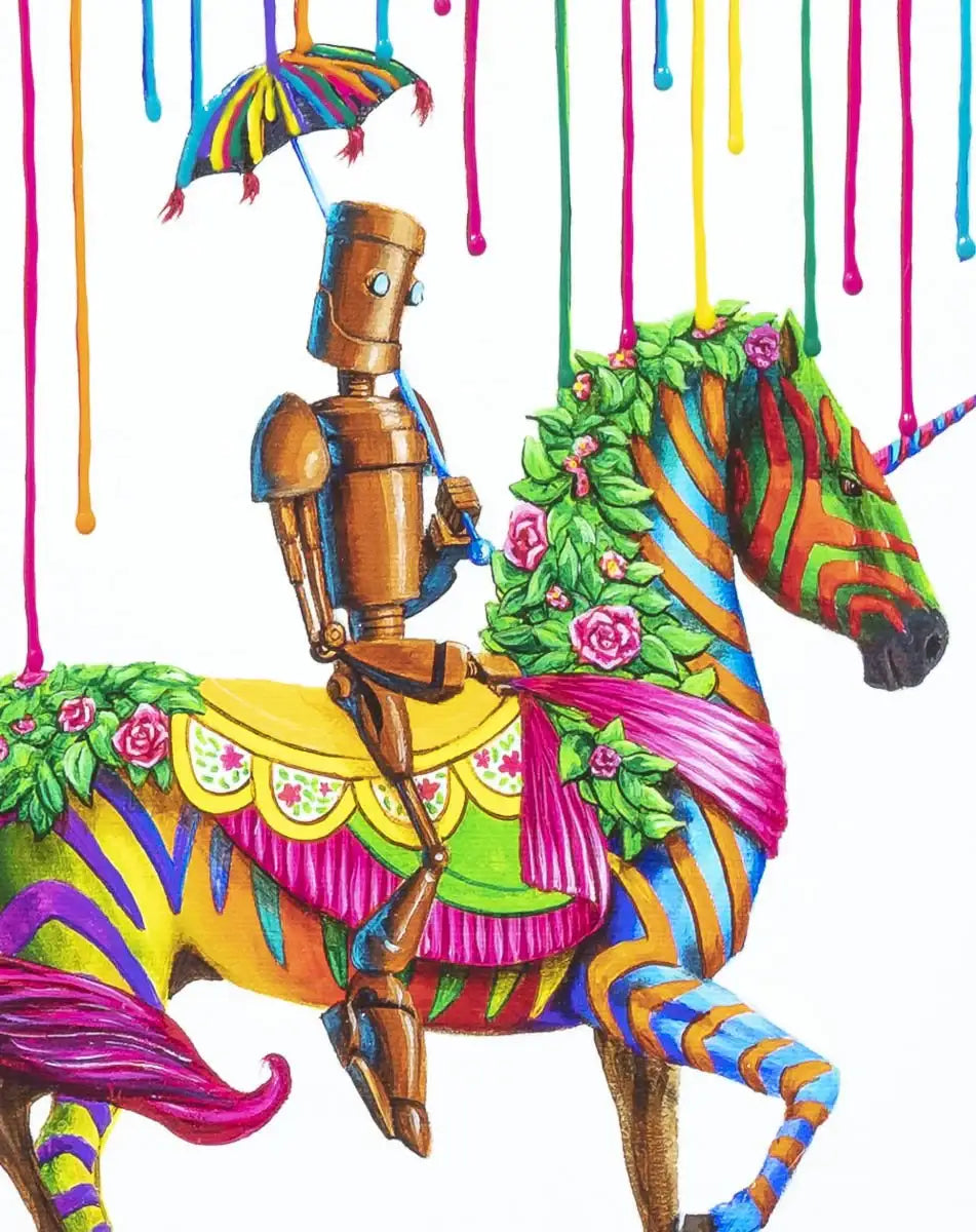 Sir Lance-A-Bot - Edition by artist Michael Summers - Wyecliffe Galleries