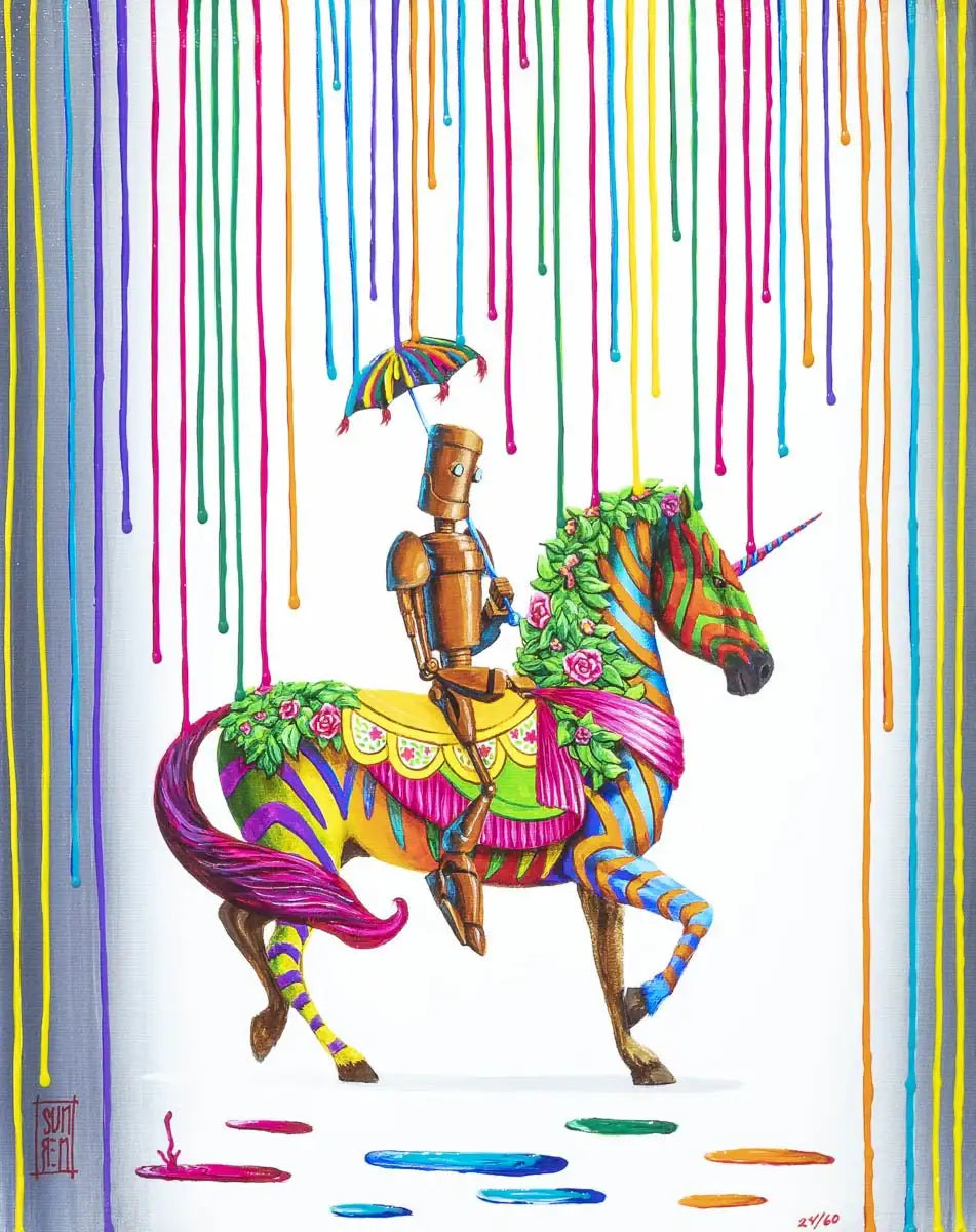 Sir Lance-A-Bot - Edition by artist Michael Summers - Wyecliffe Galleries