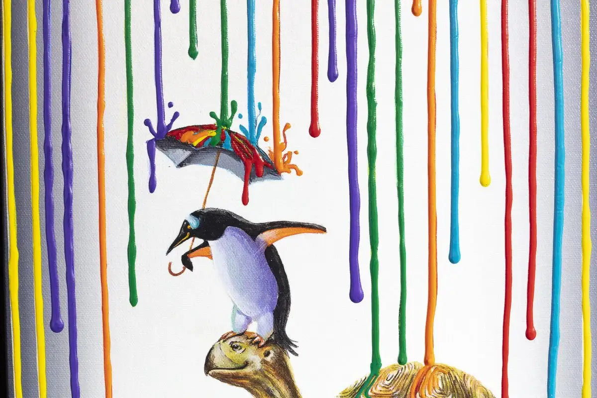 Unlikely Companions - Edition - SOLD by artist Michael Summers - Wyecliffe Galleries