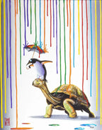 Unlikely Companions - Edition - SOLD by artist Michael Summers - Wyecliffe Galleries