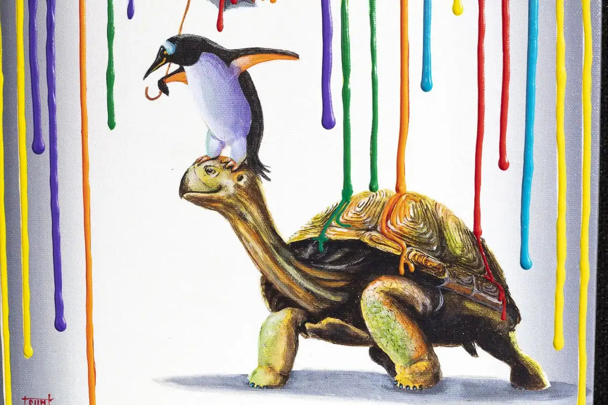 Unlikely Companions - Edition - SOLD by artist Michael Summers - Wyecliffe Galleries