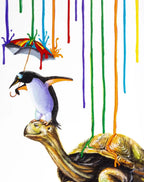 Unlikely Companions - Edition - SOLD by artist Michael Summers - Wyecliffe Galleries