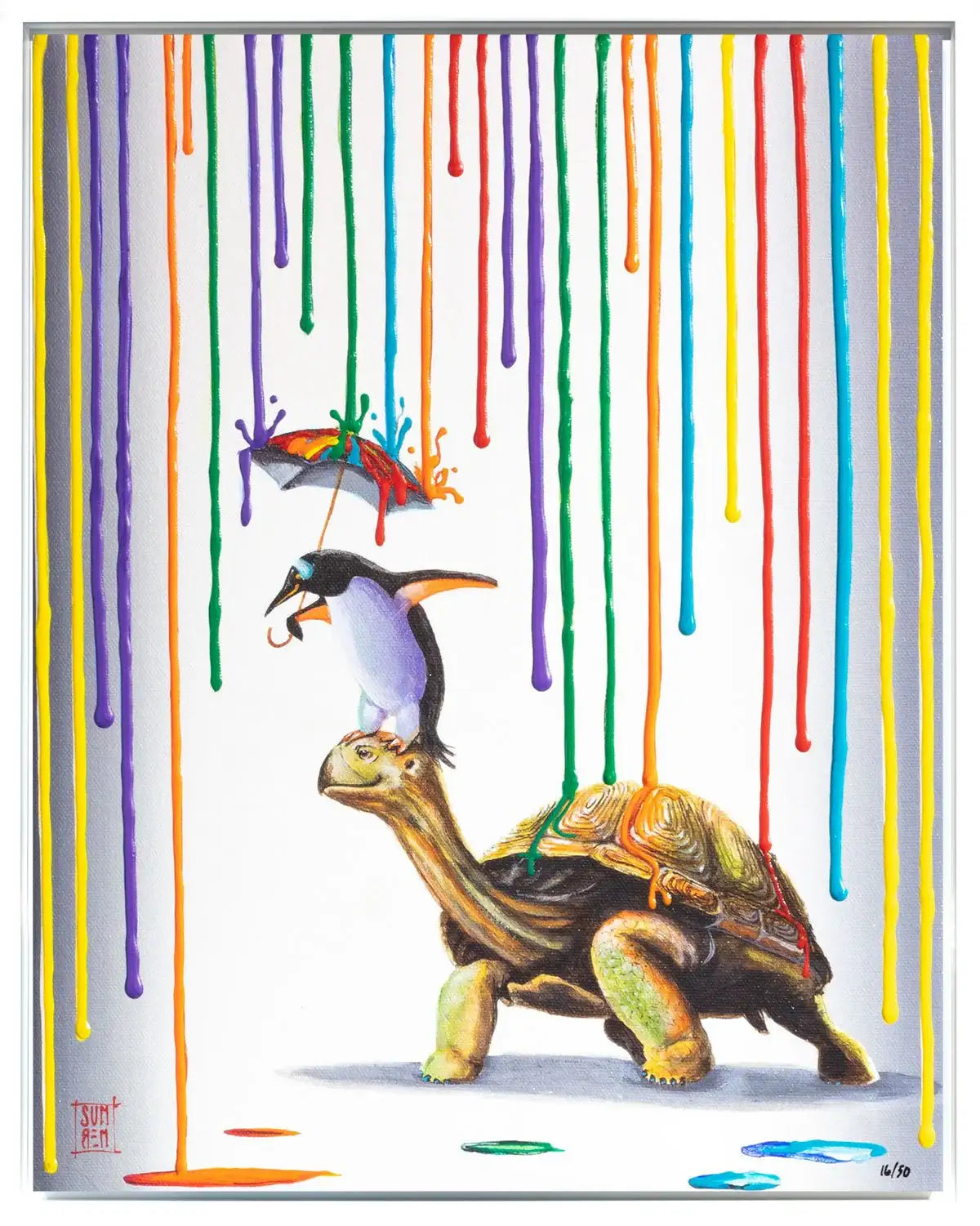 Unlikely Companions - Edition - SOLD by artist Michael Summers - Wyecliffe Galleries