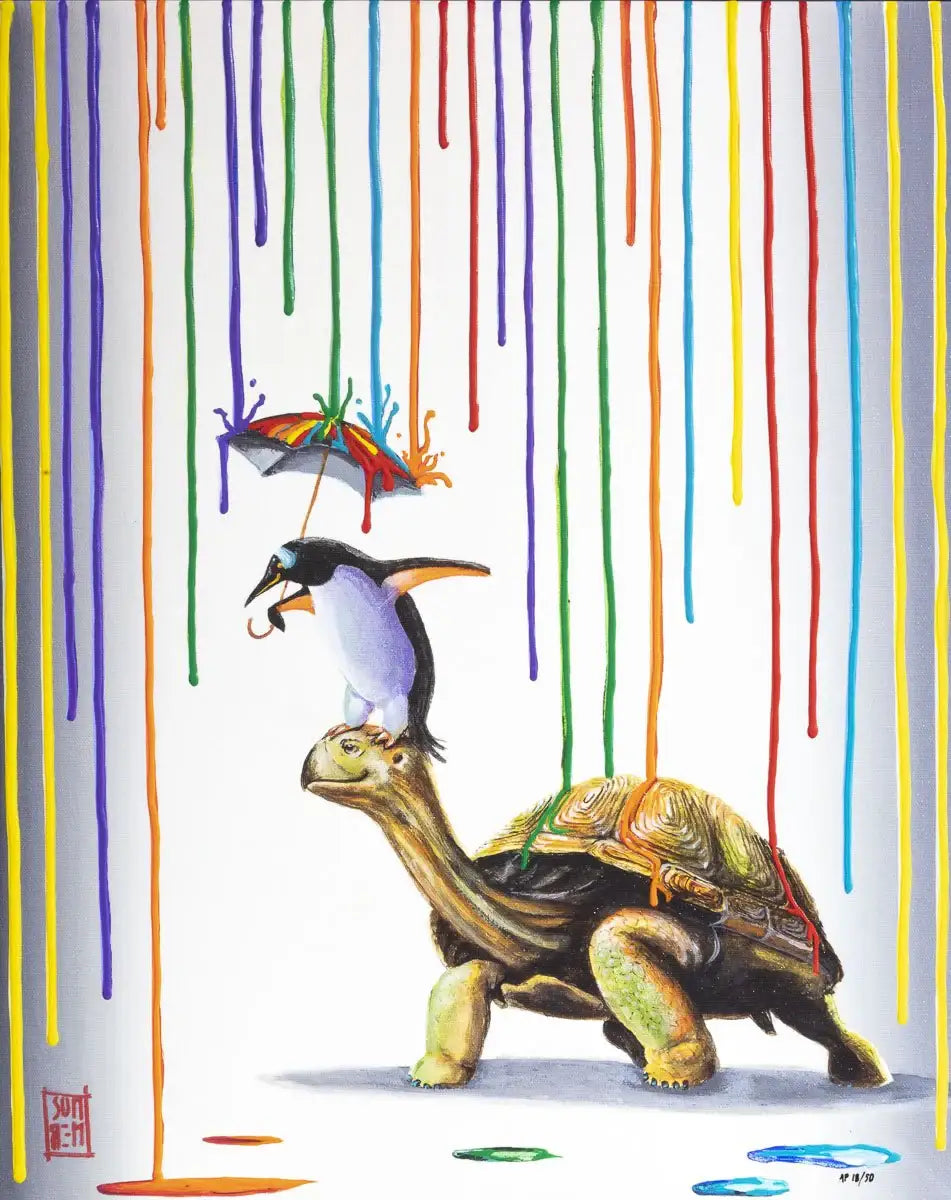 Unlikely Companions - Edition - SOLD by artist Michael Summers - Wyecliffe Galleries