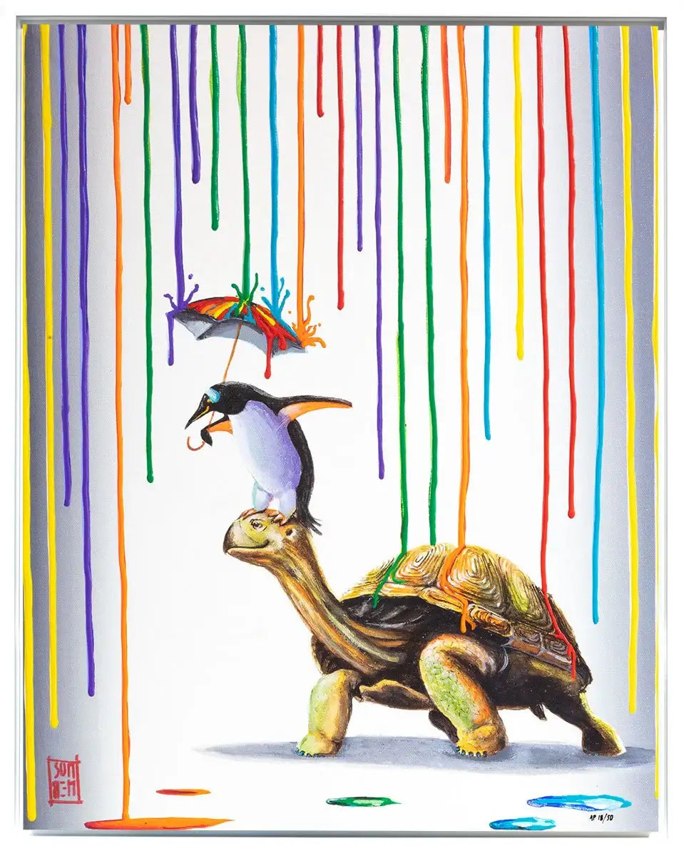 Unlikely Companions - Edition - SOLD by artist Michael Summers - Wyecliffe Galleries