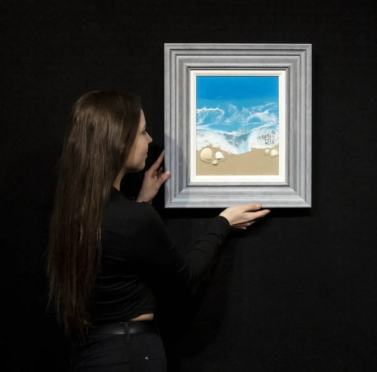 At the Seaside - Original - SOLD by artist Michelle Smith - Wyecliffe Galleries