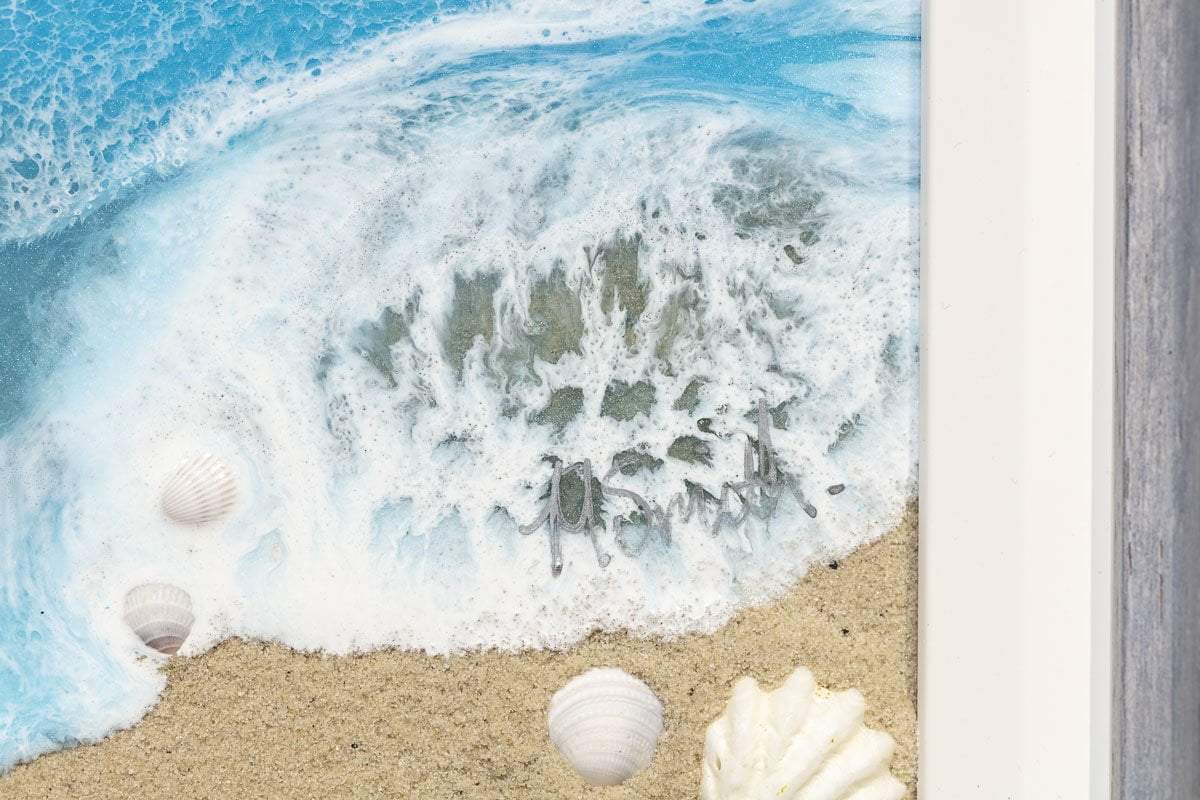 At the Seaside - Original - SOLD by artist Michelle Smith - Wyecliffe Galleries