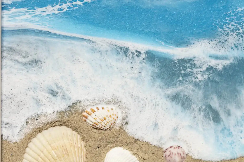 At the Seaside - Original - SOLD by artist Michelle Smith - Wyecliffe Galleries