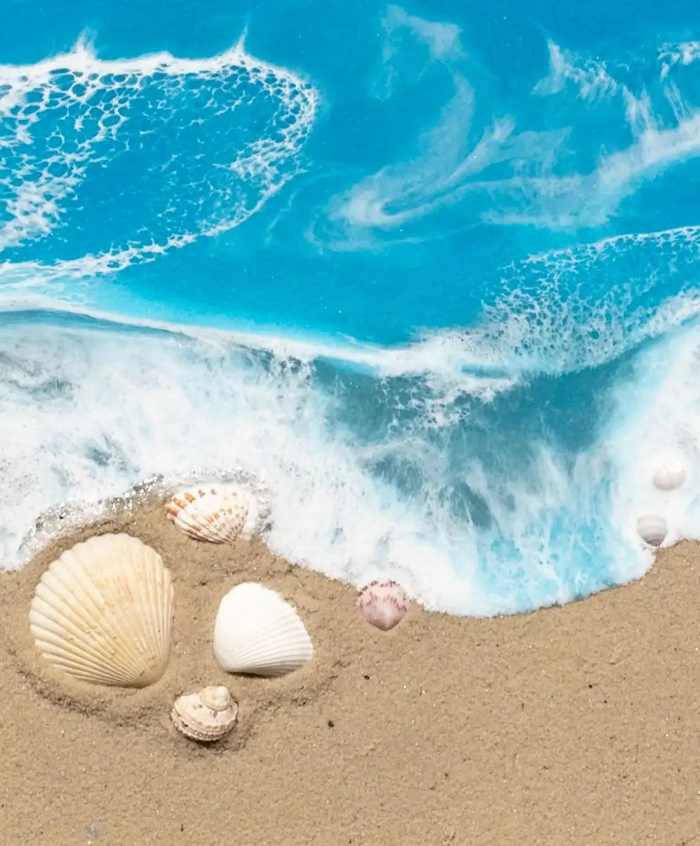 At the Seaside - Original - SOLD by artist Michelle Smith - Wyecliffe Galleries