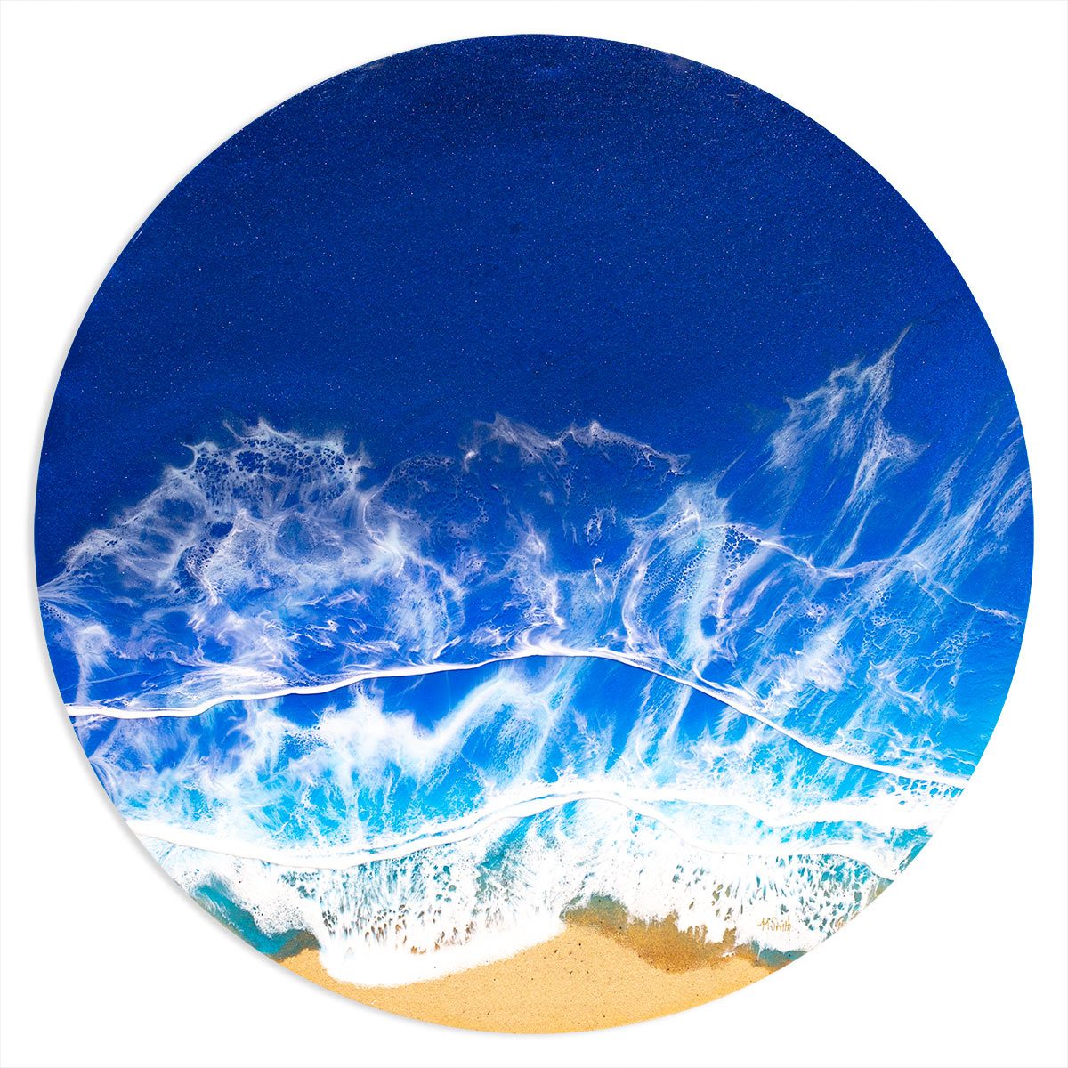 Deep Blue Sea - Original Michelle Smith Framed