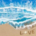 Love on the Beachfront - Original - SOLD by artist Michelle Smith - Wyecliffe Galleries