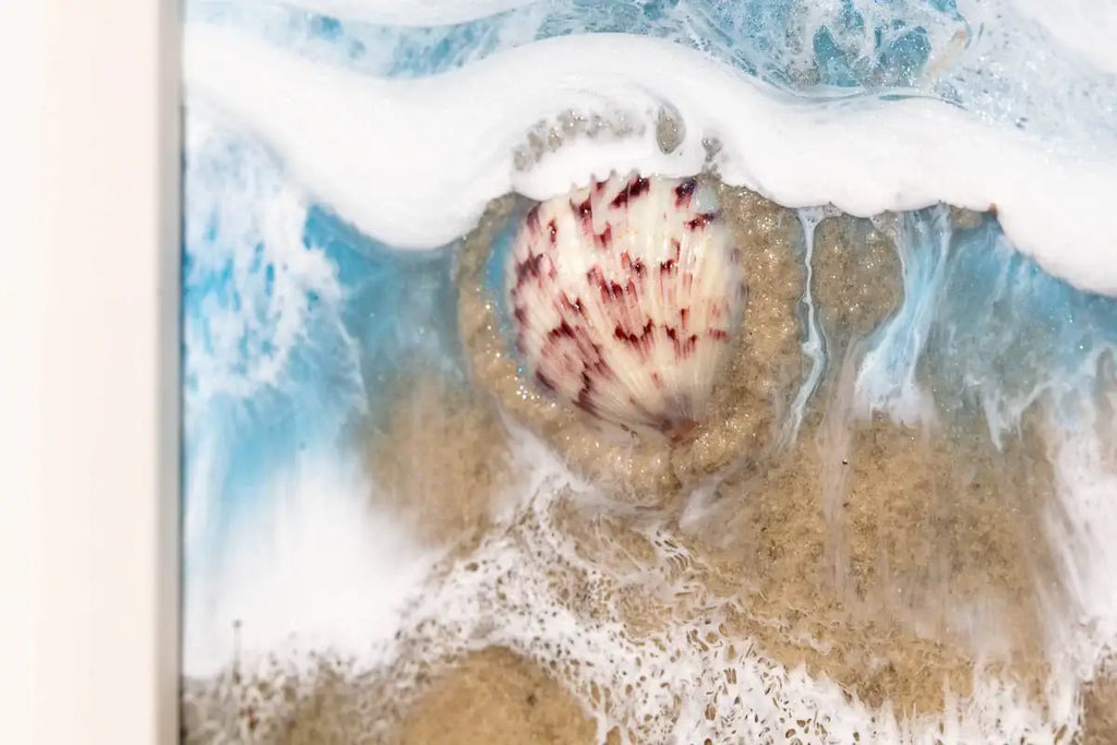 Love on the Beachfront - Original - SOLD by artist Michelle Smith - Wyecliffe Galleries