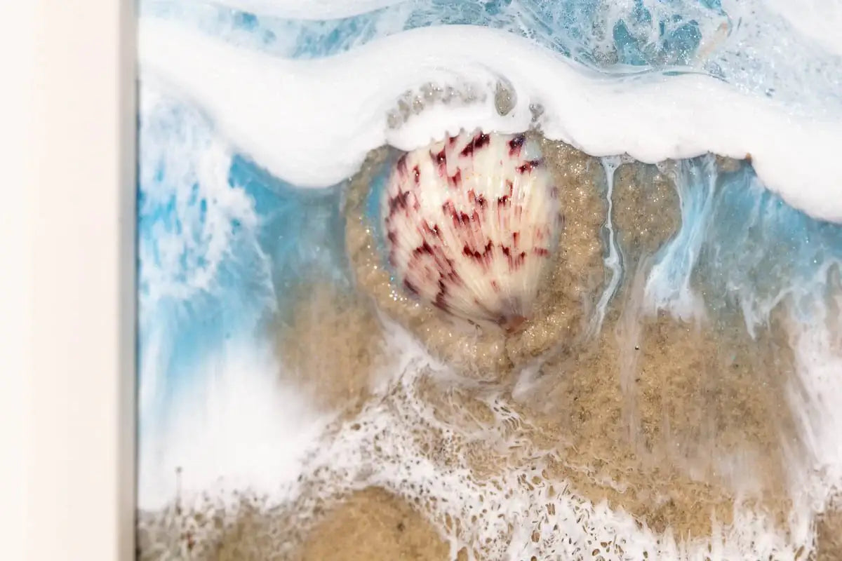 Love on the Beachfront - Original - SOLD by artist Michelle Smith - Wyecliffe Galleries