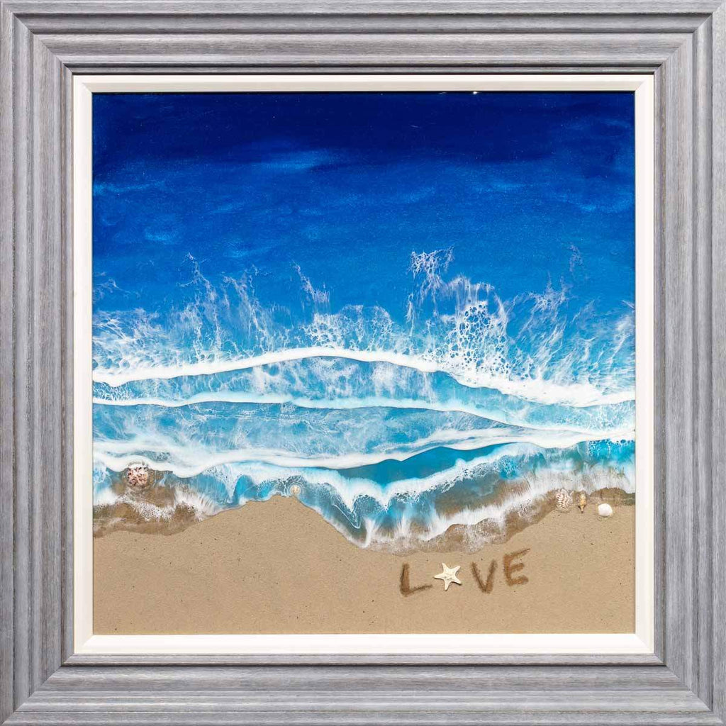 Love on the Beachfront - Original - SOLD by artist Michelle Smith - Wyecliffe Galleries
