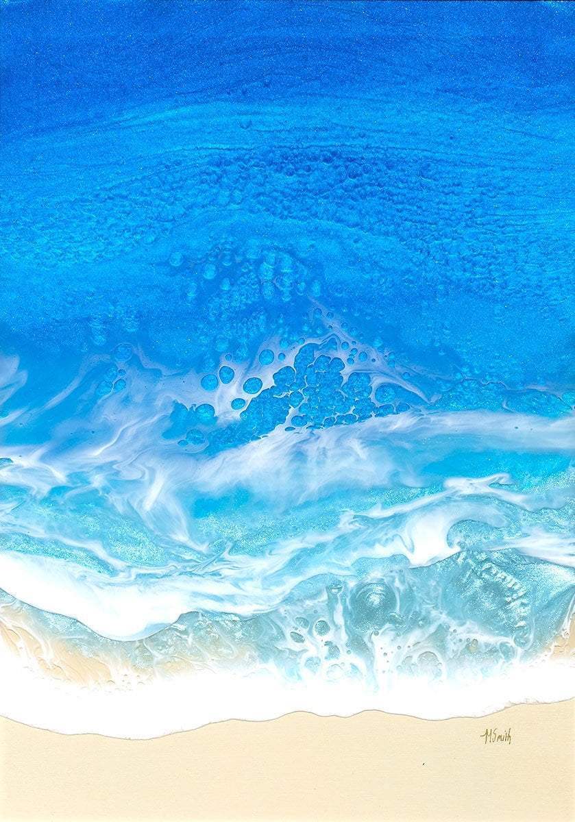 Ocean Blue - Original - SOLD by artist Michelle Smith - Wyecliffe Galleries