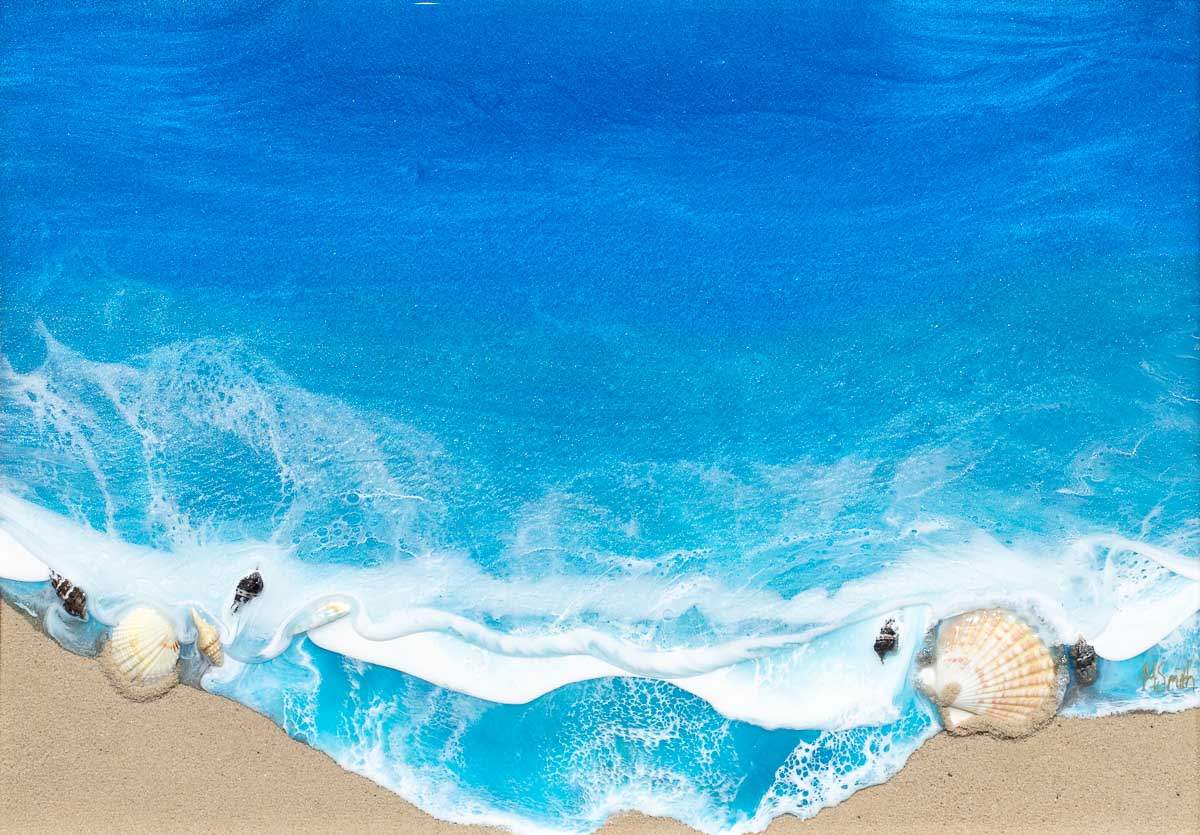 Gentle Waves - Original by artist Michelle Smith - Wyecliffe Galleries