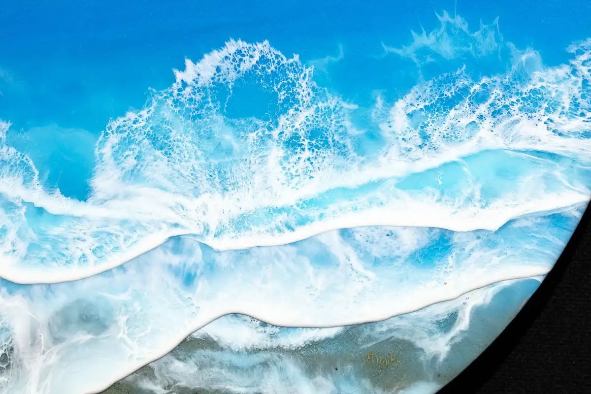 Oceanfront - Original - SOLD by artist Michelle Smith - Wyecliffe Galleries